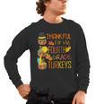 Thankful For My 4th Grade Turkey Thanksgiving Turkey Teacher Men's Long Sleeve T-Shirt, trending gift Thankful For My 4th Grade Turkey Thanksgiving Turkey Teacher Men's Long Sleeve T-Shirt, trending gift