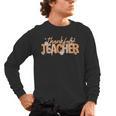 Thankful Teacher Autumn Fall Teacher Thanksgiving Youth Men's Long Sleeve T-Shirt, trending gift