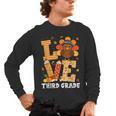 Thanksgiving Love Third Grade Teacher Turkey Autumn Fall Men Women Girls Kids Men's Long Sleeve T-Shirt, trending gift