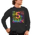 Tie Dye 5th Grade Typography Team Fifth Grade Teacher For Men Women Girls Kids Men's Long Sleeve T-Shirt, trending gift