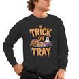 Trick Or Tray Halloween Cafeteria Teacher School Men's Long Sleeve T-Shirt, trending gift