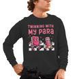 Twinning With My Para Teacher Matching Paraprofessional 70s For Men Women Men's Long Sleeve T-Shirt, trending gift
