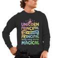 Unicorn Principal Back To School Teacher Appreciation Men's Long Sleeve T-Shirt, trending gift