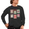 Vintage Preppy Very Merry Teacher Santa Stamps Christmas Men's Long Sleeve T-Shirt, trending gift Vintage Preppy Very Merry Teacher Santa Stamps Christmas Men's Long Sleeve T-Shirt, trending gift