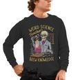 Weird Science Skeleton Halloween Teachers Brew Knowledge Men's Long Sleeve T-Shirt, trending gift Weird Science Skeleton Halloween Teachers Brew Knowledge Men's Long Sleeve T-Shirt, trending gift