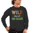 Wild About 3rd Grade Teacher Student Third Grade Zoo Safari Men Women Girls Kids Men's Long Sleeve T-Shirt, trending gift