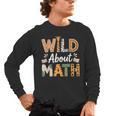 Wild About Math Cute Teacher Student Math Club Men's Long Sleeve T-Shirt, trending gift
