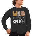Wild About Speech SLP Leopard Teacher Back To School Kids Men's Long Sleeve T-Shirt, trending gift Wild About Speech SLP Leopard Teacher Back To School Kids Men's Long Sleeve T-Shirt, trending gift