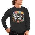 Wildflower 4th Fourth Grade Floral Back To School Teacher Men's Long Sleeve T-Shirt, trending gift