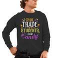 Will Trade Students For Candy Teacher Cute Halloween Costume Men's Long Sleeve T-Shirt, trending gift Will Trade Students For Candy Teacher Cute Halloween Costume Men's Long Sleeve T-Shirt, trending gift