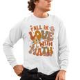 Fall In Love With Science Math Teacher Fall Thanksgiving Men's Long Sleeve T-Shirt, trending gift