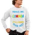 Parallel Lines Math Pun – Teacher Humor Men's Long Sleeve T-Shirt, trending gift Parallel Lines Math Pun – Teacher Humor Men's Long Sleeve T-Shirt, trending gift