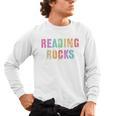 READING ROCKS English Teacher ELA ABCD Read Star Kinder Men's Long Sleeve T-Shirt, trending gift