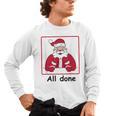 Retro All Done Christmas Special Ed Teacher Team Santa Women Men's Long Sleeve T-Shirt, trending gift Retro All Done Christmas Special Ed Teacher Team Santa Women Men's Long Sleeve T-Shirt, trending gift