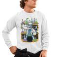 Skeleton Mad Scientist Halloween Costume Science Teacher Men's Long Sleeve T-Shirt, trending gift Skeleton Mad Scientist Halloween Costume Science Teacher Men's Long Sleeve T-Shirt, trending gift