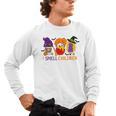 I Smell Children Witch Teacher Halloween Trick Or Teach Men's Long Sleeve T-Shirt, trending gift I Smell Children Witch Teacher Halloween Trick Or Teach Men's Long Sleeve T-Shirt, trending gift
