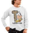 T Is For Teacher’s Aide Back To First Day Of School Leopard Men Women Girls Kids Men's Long Sleeve T-Shirt, trending gift T Is For Teacher’s Aide Back To First Day Of School Leopard Men Women Girls Kids Men's Long Sleeve T-Shirt, trending gift