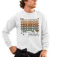 Thankful Teacher Thanksgiving Fall Pumpkin Turkey Men's Long Sleeve T-Shirt, trending gift
