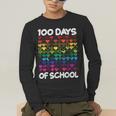 100 Days Of School Heart Love Teacher Or Student 100th Day Men's Long Sleeve T-Shirt, funny gift 100 Days Of School Heart Love Teacher Or Student 100th Day Men's Long Sleeve T-Shirt, funny gift