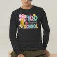 100 Days Of School Preppy 100th Day Of School Teachers Girls Men's Long Sleeve T-Shirt, funny gift 100 Days Of School Preppy 100th Day Of School Teachers Girls Men's Long Sleeve T-Shirt, funny gift