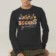 2nd Second Grade Teacher Wildflower Back To School Floral Men's Long Sleeve T-Shirt, funny gift 2nd Second Grade Teacher Wildflower Back To School Floral Men's Long Sleeve T-Shirt, funny gift