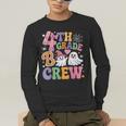 4th Grade Boo Crew Fourth Grade Teacher Kids Happy Halloween Men's Long Sleeve T-Shirt, funny gift