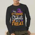 My 4th Grade Students Are a Treat Teacher Halloween Witch For Men Women Kids Men's Long Sleeve T-Shirt, funny gift My 4th Grade Students Are a Treat Teacher Halloween Witch For Men Women Kids Men's Long Sleeve T-Shirt, funny gift
