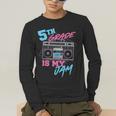 5th Grade Is My Jam Vintage 80s Boombox Teacher Student Men's Long Sleeve T-Shirt, funny gift