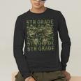 5th Grade Teacher Student Camo Bow Back To School Men's Long Sleeve T-Shirt, funny gift