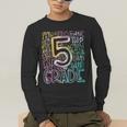 5th Grade Typography Team Fifth Grade Teacher Back To School Men's Long Sleeve T-Shirt, funny gift