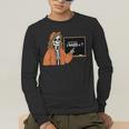 67 Math Teacher Skeleton Halloween Root 4489 Messy Bun Women Men's Long Sleeve T-Shirt, funny gift