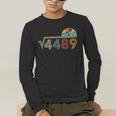 67 Vintage Meme Square Root 4489 Slang Math Teacher Men's Long Sleeve T-Shirt, funny gift