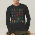 ABC Sign Language Chart Teacher Hand Letter Alphabet ASL Men's Long Sleeve T-Shirt, funny gift