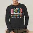 ABCD Kindergarten Rocks Pencil Lightning Teachers Rock Boys Men's Long Sleeve T-Shirt, funny gift ABCD Kindergarten Rocks Pencil Lightning Teachers Rock Boys Men's Long Sleeve T-Shirt, funny gift