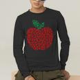 Apple Dot Pattern Art Teacher Appreciation Men Women Humor Men's Long Sleeve T-Shirt, funny gift Apple Dot Pattern Art Teacher Appreciation Men Women Humor Men's Long Sleeve T-Shirt, funny gift