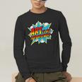 Art Is My Superpower Comic Artist Art Teacher Superhero Men's Long Sleeve T-Shirt, funny gift