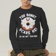 Art Teacher Halloween Donut Lover Costume Kawaii Monster Men's Long Sleeve T-Shirt, funny gift