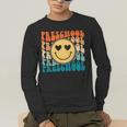 Back To School Groovy Smile Preschool Teachers Students Kids Men's Long Sleeve T-Shirt, funny gift Back To School Groovy Smile Preschool Teachers Students Kids Men's Long Sleeve T-Shirt, funny gift