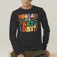 Back To School Hooray It's Art Day Art Teacher Artist Men's Long Sleeve T-Shirt, funny gift Back To School Hooray It's Art Day Art Teacher Artist Men's Long Sleeve T-Shirt, funny gift