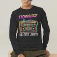 Back To School Retro Technology Is My Jam 80's Teacher Men's Long Sleeve T-Shirt, funny gift Back To School Retro Technology Is My Jam 80's Teacher Men's Long Sleeve T-Shirt, funny gift