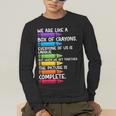 Back To School Teacher We Are Like A Box Of Crayons Men's Long Sleeve T-Shirt, funny gift Back To School Teacher We Are Like A Box Of Crayons Men's Long Sleeve T-Shirt, funny gift