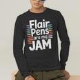 Back To School Teacher Flair Pens Are My Jam Men's Long Sleeve T-Shirt, funny gift Back To School Teacher Flair Pens Are My Jam Men's Long Sleeve T-Shirt, funny gift