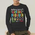 Battery Life Of Daycare Provider Childcare Teacher Men's Long Sleeve T-Shirt, funny gift Battery Life Of Daycare Provider Childcare Teacher Men's Long Sleeve T-Shirt, funny gift