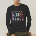 Battery Life Of A Nurse School Teacher Appreciation Men's Long Sleeve T-Shirt, funny gift Battery Life Of A Nurse School Teacher Appreciation Men's Long Sleeve T-Shirt, funny gift