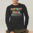 Battery Life Of A Para SPED Parapro Teacher Squad Men's Long Sleeve T-Shirt, funny gift Battery Life Of A Para SPED Parapro Teacher Squad Men's Long Sleeve T-Shirt, funny gift