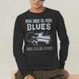 Blues Music Band Lover Vintage Guitar Teacher Blues Men's Long Sleeve T-Shirt, funny gift Blues Music Band Lover Vintage Guitar Teacher Blues Men's Long Sleeve T-Shirt, funny gift
