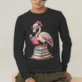 Book Lover Cute Flamingo Reading Teacher Librarian Women Men's Long Sleeve T-Shirt, funny gift Book Lover Cute Flamingo Reading Teacher Librarian Women Men's Long Sleeve T-Shirt, funny gift