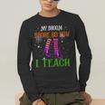 My Broom Broke So Now I Teach Teacher Witch Halloween Men's Long Sleeve T-Shirt, funny gift My Broom Broke So Now I Teach Teacher Witch Halloween Men's Long Sleeve T-Shirt, funny gift