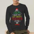 All Is Calm Said No 1st Grade Teacher Ever Christmas Teacher Men's Long Sleeve T-Shirt, funny gift