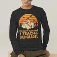 You Can't Scare Me I Teach 3rd Grade Teacher Halloween Men Women Kids Men's Long Sleeve T-Shirt, funny gift
